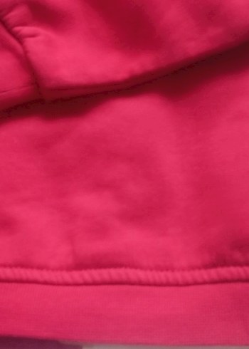 Kız Çocuk Kapüşonlu Fermuarlı Pembe Ceket - Görsel 4