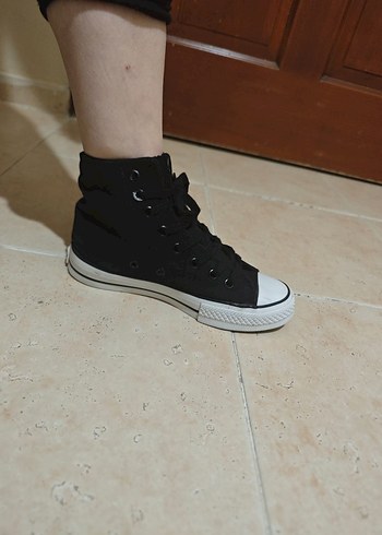 Benetton Siyah Platform Topuklu Kadın Spor Ayakkabı - Görsel 6