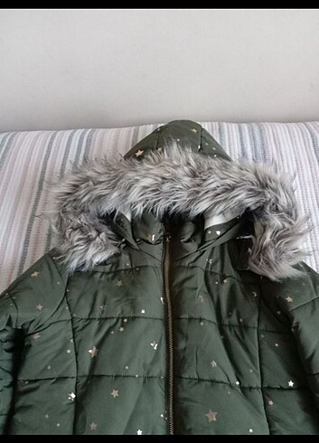 12-13 Yaş Beden haki Renk LC Waikiki kız çocuk mont