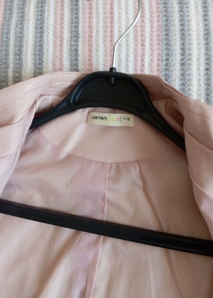 Koton kids kız çocuk deri ceket  - Görsel 3