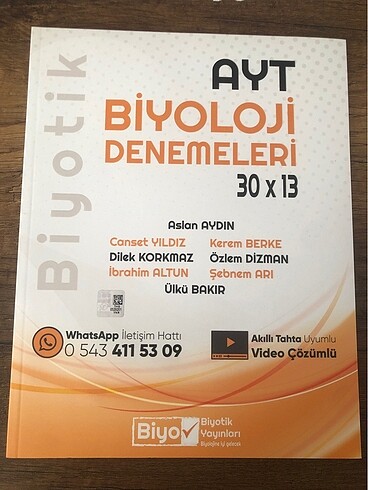 AYT Biyotik Deneme
