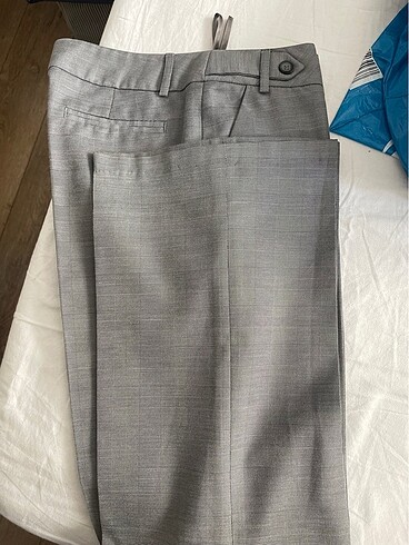 Normal bel geniş paça kumaş pantolon