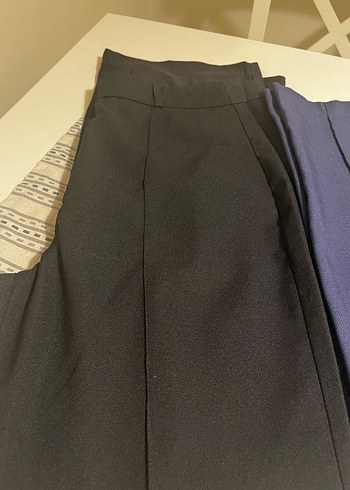 m Beden Kadın Mavi Kumaş Ofis Pantolonu
