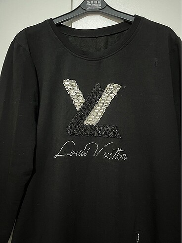 Louis Vuitton Taşlı louis Vuitton elbise