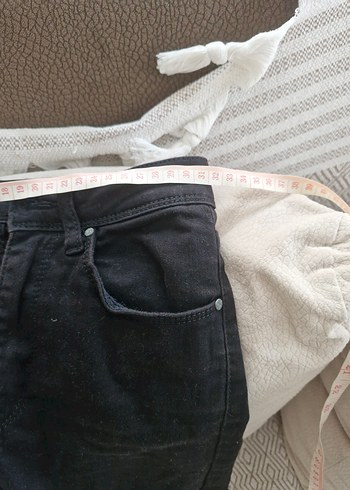 xs Beden Mini Denim elastik siyah kot Şort