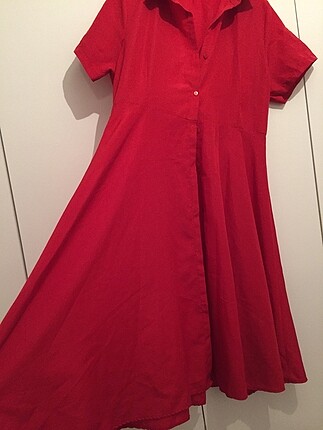 xl Beden Kırmızı elbise