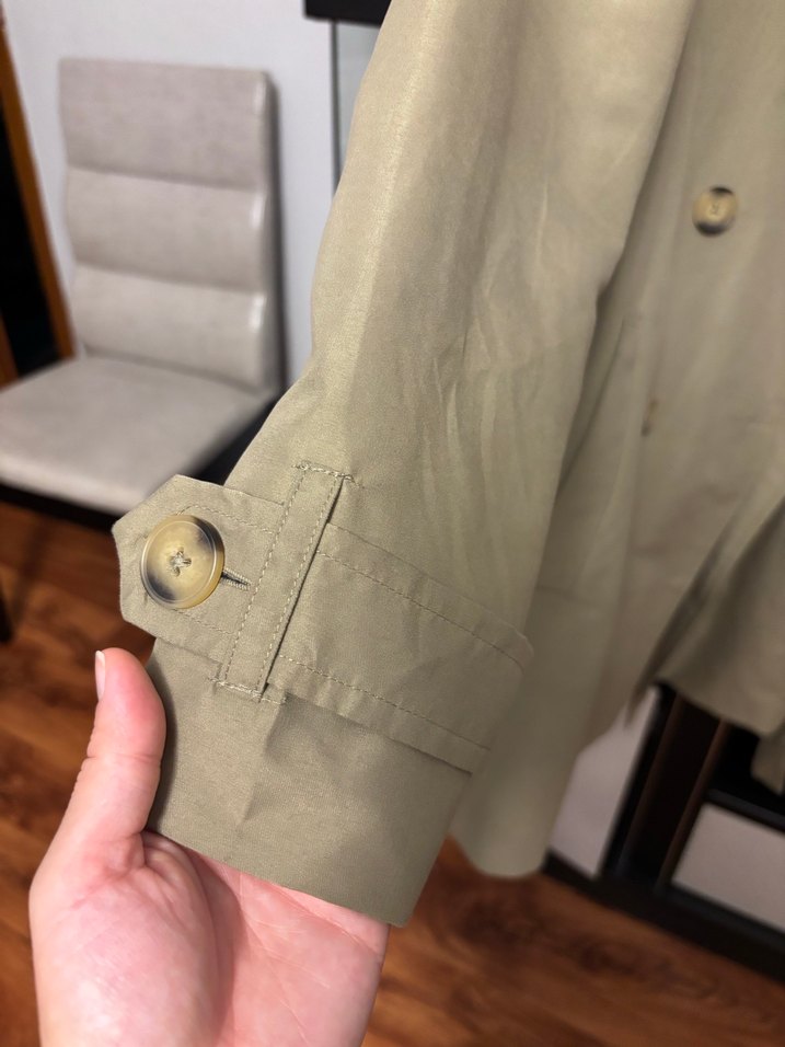 Bej Midi Kadın Trençkot - Görsel 4