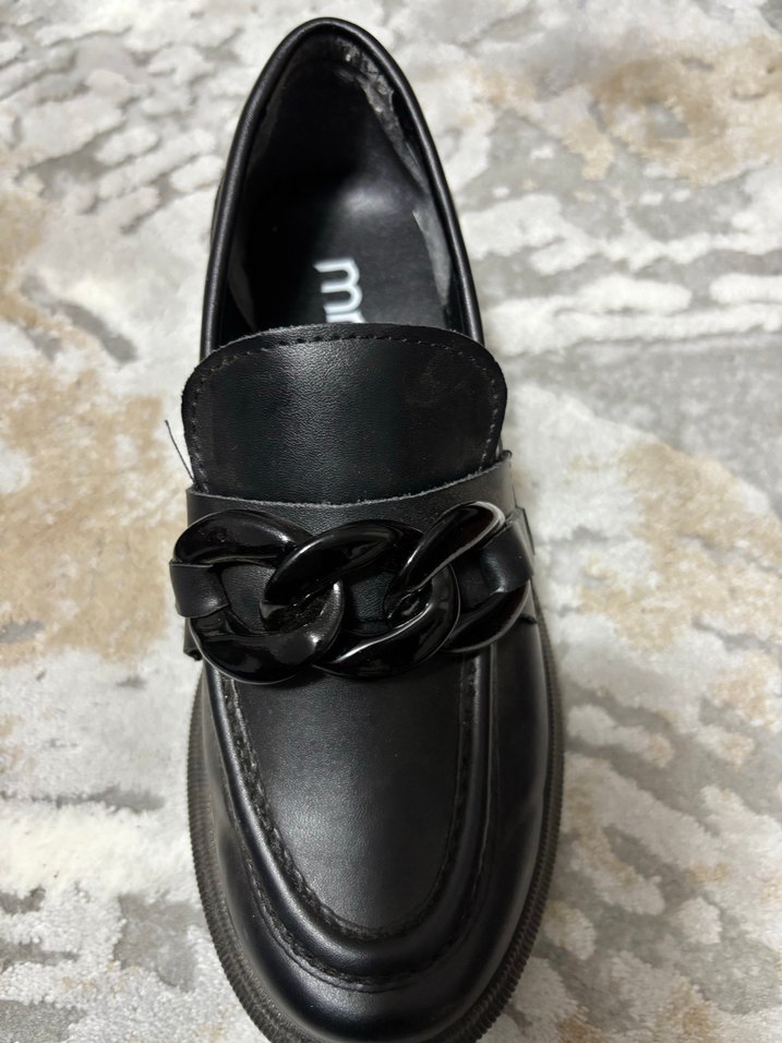 Siyah Zincirli Kadın Günlük Loafer - Görsel 3