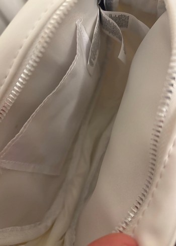 Beyaz Deri Kadın Bel Çantası - Görsel 4