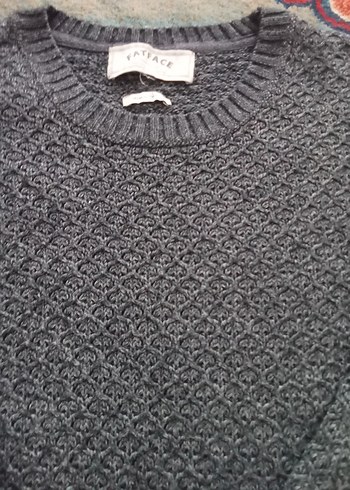 Gri Örgü Kadın Uzun Kollu Kazak - Görsel 5