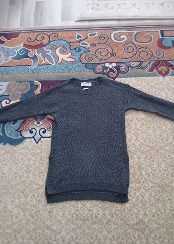 Gri Örgü Kadın Uzun Kollu Kazak - Görsel 8