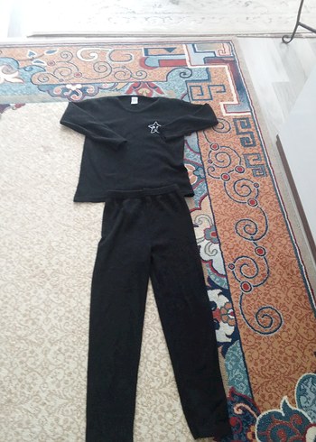 Siyah Uzun Kollu Pijama Takımı - Görsel 10