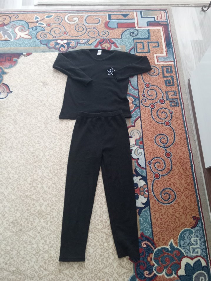 Siyah Uzun Kollu Pijama Takımı - Görsel 2