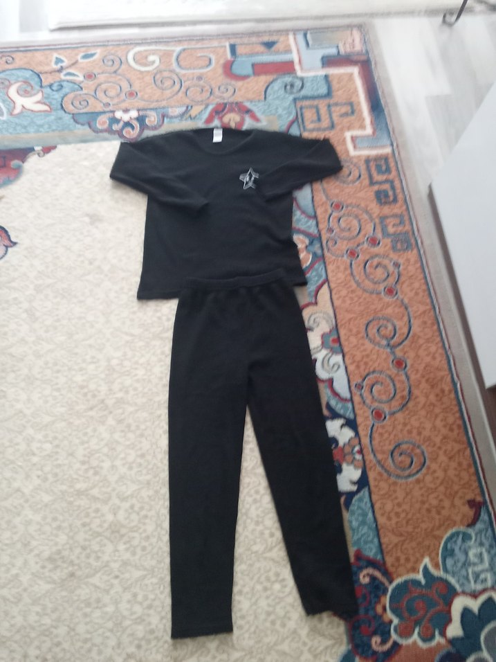 Siyah Uzun Kollu Pijama Takımı - Görsel 3