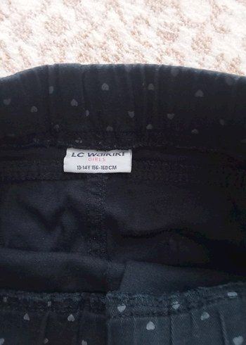 Kız Çocuk Gri Elastik Bel Denim Pantolon - Görsel 12