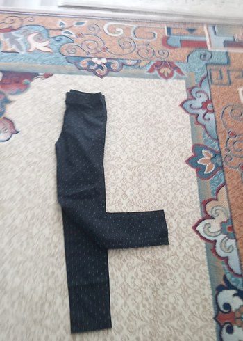 Kız Çocuk Gri Elastik Bel Denim Pantolon - Görsel 8