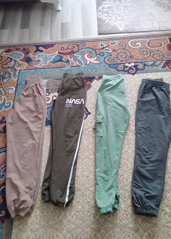 Gri Rahat Kesim Fermuarlı Eşofman Altı - Görsel 3