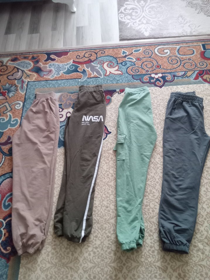 Gri Rahat Kesim Fermuarlı  Eşofman Altı - Görsel 3