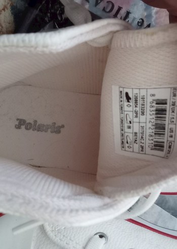 Beyaz Bağcıklı Kadın Converse Spor Ayakkabı - Görsel 5