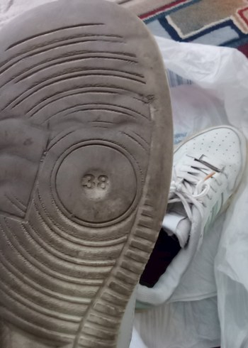 Beyaz Bağcıklı Spor Kadın Spor Ayakkabı - Görsel 9