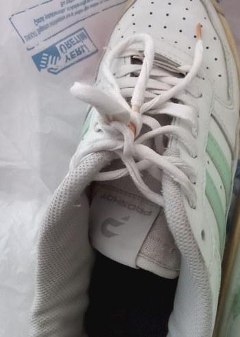 Beyaz Bağcıklı Spor Kadın Spor Ayakkabı - Görsel 5