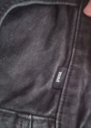 Mavi markalı siyah Erkek Regular Fit Kot Pantolon - Görsel 5