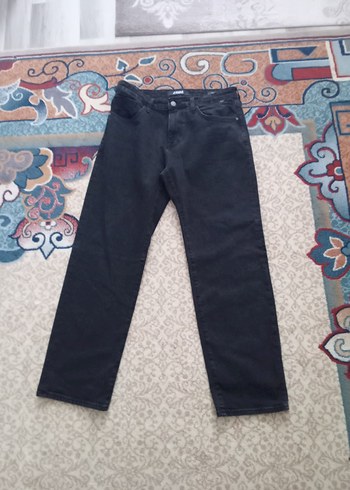 Mavi markalı siyah Erkek Regular Fit Kot Pantolon - Görsel 2