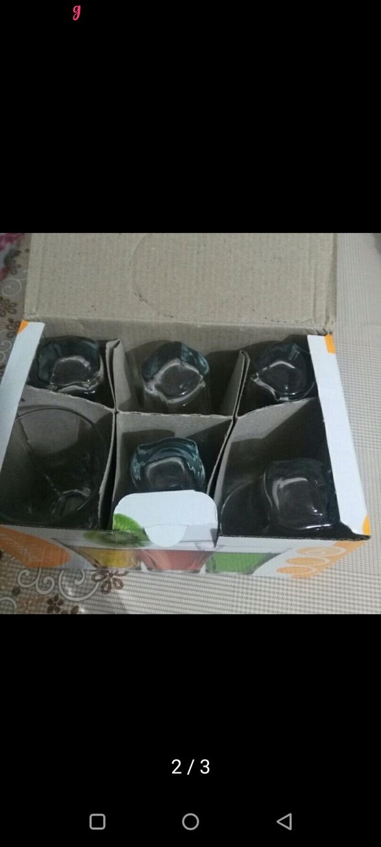 Renkli Desenli  Cam Bardak Seti - Görsel 2