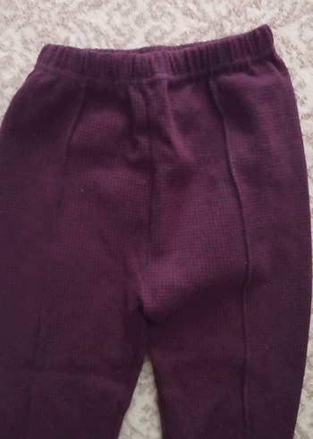 Kızlar için Mor Sade Tayt - Görsel 7