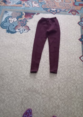 Kızlar için Mor Sade Tayt - Görsel 2