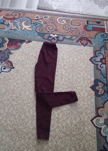 Kızlar için Mor Sade Tayt - Görsel 9