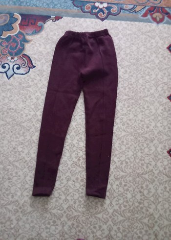 Kızlar için Mor Sade Tayt - Görsel 5