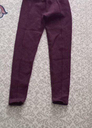 Kızlar için Mor Sade Tayt - Görsel 3