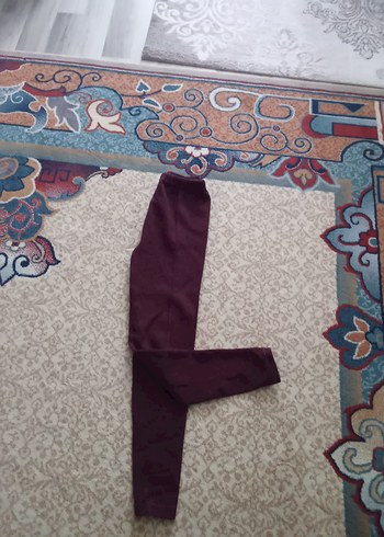 Kızlar için Mor Sade Tayt - Görsel 10