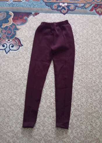 Kızlar için Mor Sade Tayt - Görsel 4