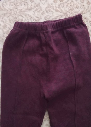 Kızlar için Mor Sade Tayt - Görsel 6