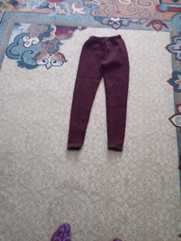 Kızlar için Mor Sade Tayt - Görsel 2