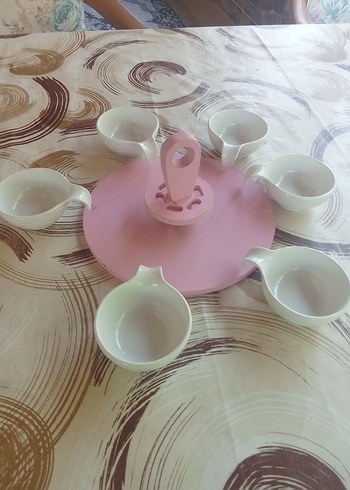  Beden Pembe Pastel 6'lı Servis Kasesi Seti
