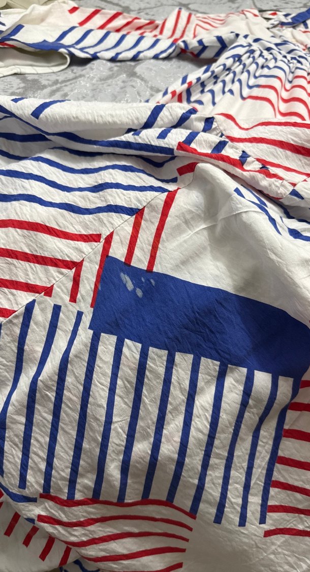 Çizgili Fırfırlı Uzun Kadın Elbise - Görsel 3