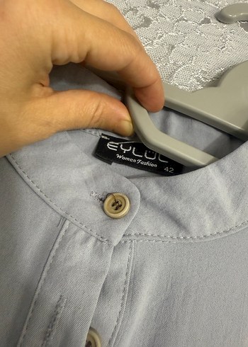 Gri Uzun Keten Bohem Elbise - Görsel 5