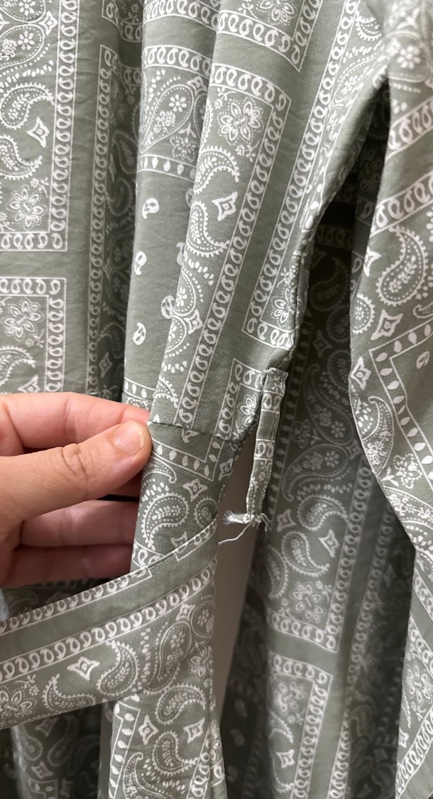 Bohem Uzun Kollu Salaş Elbise - Görsel 5