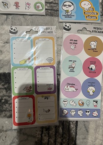 Renkli Çocuk Sticker Seti - 10 Paket - Görsel 3