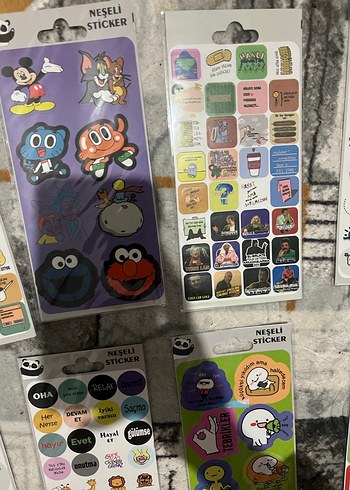 Renkli Çocuk Sticker Seti - 10 Paket - Görsel 5