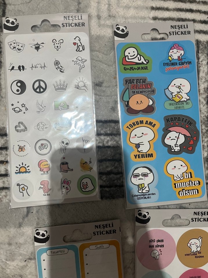 Renkli Çocuk Sticker Seti - 10 Paket - Görsel 4