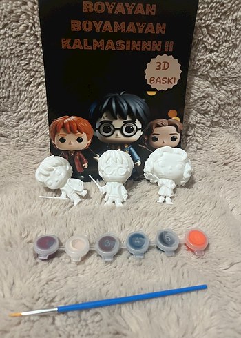 3D Baskılı Boyama Seti - Figürlerle Sanat Kitabı - Görsel 2