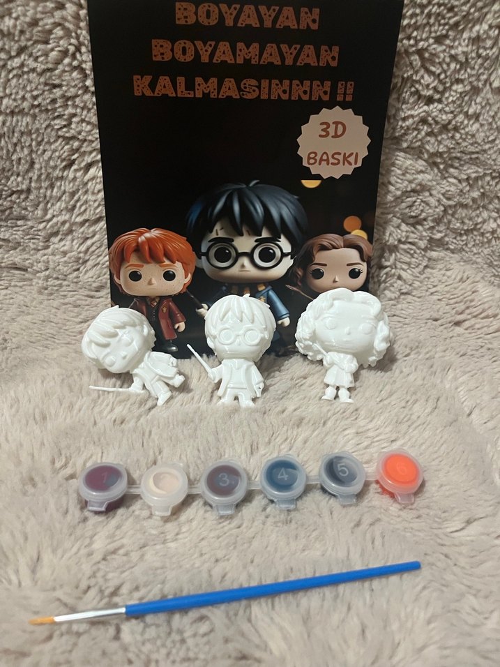 3D Baskılı Boyama Seti - Figürlerle Sanat Kitabı - Görsel 2