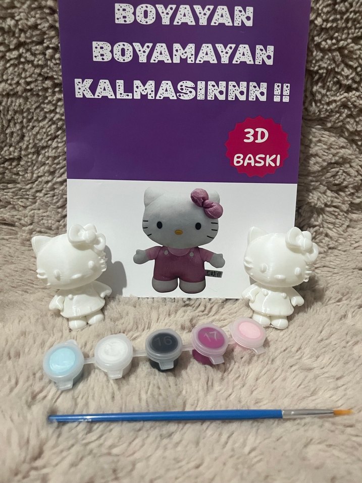 Pastel Mor Boyanabilir Aksiyon Figür Seti - Görsel 2