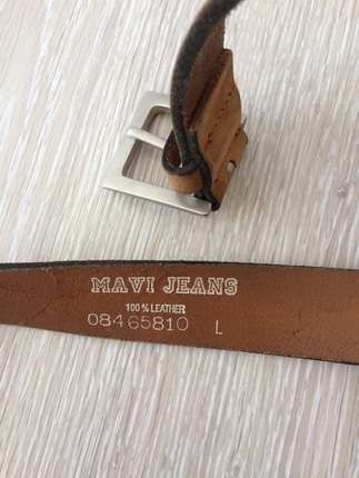 Mavi Mavi Jeans Camel Rengi Gerçek Deri Kemer 