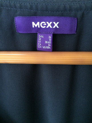 36 Beden Mexx Antrasit Mini Saten Elbise