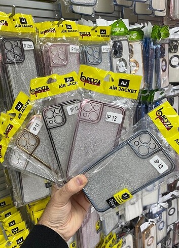 IPHONE 13-IPHONE13PRO KENARLARI RENKLİ KILIF!! 